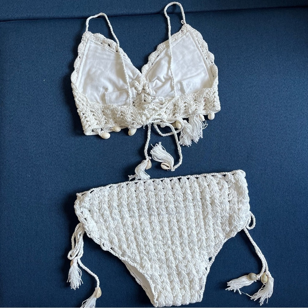 Crochet bikini set with removable pads - Picture 5 of 5